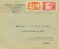 ALGERIE LETTRE FLAMME ONDULEE ORAN 11/6/1938 - Covers & Documents