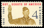 1960 USA Boy Scout Jubilee Stamp Sc#1145 Scouting - Nuovi