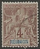 REUNION N° 34 OBLITERE - Used Stamps