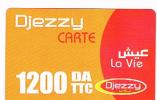 ALGERIA - DJEZZY (RECHARGE GSM)  -  LA VIE 1200  - USED   RIF. 241 - Algerien