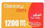 ALGERIA - DJEZZY (RECHARGE GSM)  -  LA VIE 1200  - USED   RIF. 241 - Argelia