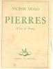 Victor HUGO - Pierres (vers Et Prose) 1951 - Franse Schrijvers