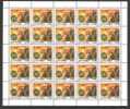 Jugoslawien – Yugoslavia 1993 Stamp Day Full Sheet Of 25 MNH; Michel # 2631 - Nuevos