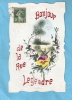 CPA -Un Bonjour De La Rue Legendre- Carte En Relief-gauffrée-lettres En Feutrine - 75-Paris - Arrondissement: 17