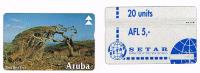 ARUBA  -  SETAR  (L & G)   -  1995 DIVI DIVI TREE   CODE 511A     - USED  -  RIF. 985 - Aruba