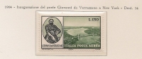 ITALY - ITALIA - 1964 POSTA AEREA Ponte VERRAZZANO  - Yvert # A144 -  MNH** - Correo Aéreo