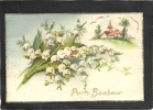 MUGUET    PORTE  BONHEUR     CARTE  A  DECOUPIS   RELIEF - Other & Unclassified