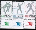 ISRAEL    Scott #  633-5**  VF MINT NH Tab - Neufs (avec Tabs)