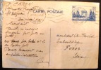 FRANCE: Entier Postal Yvert N° 403-CP2, 80c Bleu Oblitéré. - Standard Postcards & Stamped On Demand (before 1995)