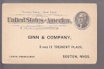 Thomas Jefferson - Postal Card - UX12 - Ginn & Company, 9 And 13 Tremont Place, Boston, MASS - ...-1900