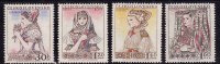 Tchécoslovaquie 1956 N°Y.T. ;  881 à 884* - Unused Stamps