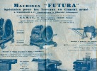 Machines "FUTURA", Travaux En Ciment Armé, Fers à Béton, Coffrage, Machine à Cintrer, Elberfeld (Allemagne), Clichy... - Advertising