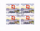 Grenzbesetzung 1939-40 Ter. Bat. 178  Viererblock  Gestempelt II/178  ** - Vignettes