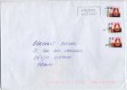 2 Griffes Horizontales Ou Linéaires---VIENNE (département) ........sur Lettre Origine PAYS-BAS - Manual Postmarks