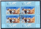 DDR 1988 Complete Set With Cancel First Day Of Use Sheets Of Four 10th Anniversary First USSR-DDR Manned Space Flight - Europe