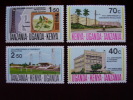 K U T  1974 10th.Anniv Of ZANZIBAR REVOLUTION Issue 4 Values To 2/50  MNH. - Kenya, Oeganda & Tanzania