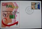 1981 GIBRALTAR FDC INTERNATIONAL YEAR OF DISABLED PERSONS - Handicaps