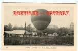 MONTGOLFIERE - Ballon Sur L'Aérodrome De La Porte Maillot à Paris - Aviation 1900's - Dos Scané - Montgolfières