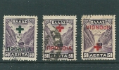 Greece 1937 Charity - Social Welfare Fund Overprints 3 X 50 Lepta V11750 - Liefdadigheid