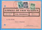 Commercial Postcard. Iron Works Vlahnita District Odorheiu ROMANIA 1933 - Brieven En Documenten