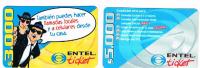 CILE (CHILE) -  ENTEL   (RECHARGE GSM) -  TICKET: LOT OF 2 DIFFERENT             - USED - RIF. 451 - Cile