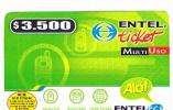 CILE (CHILE) -  ENTEL    (RECHARGE GSM) -  MULTIUSO 3500 EXP. 1.05            - USED  -  RIF. 459 - Chile