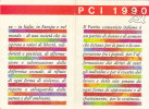 T31- Tessera Partito Comunista Italiano 1990 Completo Di Bollini - Autres & Non Classés