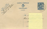 Belgique - Carte Postale - Lion Héraldique 50 C - Oblitéré Pont-à-Celles - 1942                     (1406) - Postcards 1934-1951