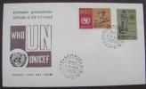 1968 CYPRUS FDC 20 YEARS OF WHO HEALTH UNICEF - OMS