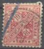 1881 Dienstmarken Ziffern In Schildern 10 Pf Mi 203 / Sc O99 / Y&T 10 Gestempelt/oblitere/used - Usati