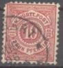 1875 Freimarken Ziffern 10 Pf Mi 46 / Sc 60a / Y&T 46 Gestempelt/oblitere/used - Used