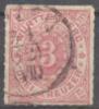 1869 Freimarken Ziffern Im Oval Durchstochen 3 Kr Mi 38 / Sc 49 / Y&T 38 Gestempelt/oblitere/used - Used