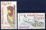 ##Greenland 1996. Fronthead Figures. Michel 294-95. MNH(**) - Nuevos