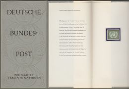 Bund: Minister Card - Ministerkarte Typ I, Mi.-Nr. 221: " 10 Jahre Vereinte Nationen (UNO) " Postfrisch, Rarität   !! - Brieven En Documenten