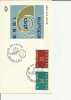 EUROPA CEPT 1963-LUXEMBOURG -FDC FDC SERVICES LU (GREEN + GOLD DES)   " W/ 2 STAMPS OF3-6 F MICHEL 680-681 SEP 16, 1963 - 1963