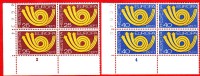 Série Europa En Blocs De Quatre Neuf ** 1973 / Z. 543-4 / Mi 994-5 / Bords De Feuilles - Unused Stamps