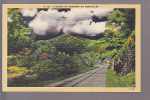 A Mountain Roadway By Moonlight  - Pub. By Ashville Post Card Co., Ashville, N.C. - American Roadside