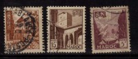 French Morocoo Used 3v, Birds Dove - Used Stamps