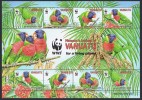 VANUATU - 2011- Perroquets Du Vanuatu // Feuillet NEUF *** WWF  (MNH SHEET) - Vanuatu (1980-...)