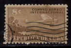 Cuba Used 8c Red. Air, Airplane - Usati