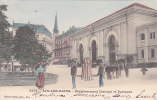 AIX LES BAINS : Etablissement Thermal Et Porteurs - Carte Animée Oblitérée Le 17.VII.1902 à Aix Pour LOCLE ( CH ) - Rhône-Alpes