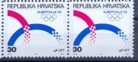 HR 1992-188 OLYMPICS GAMES ALBERTVILLE, CROATIA HRVATSKA, 2 X 1v, MNH - Inverno1992: Albertville