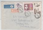 Poland Express Cover Sent Air Mail To Denmark Lodz 27-9-1979 Helicopter Stamp + Other - Lettres & Documents