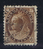 Canada: 1898, Victoria Michel 68A ,  6 C Braun - Used Stamps