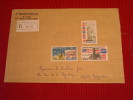 Monaco Interessante Lettre Timbrée - Postmarks