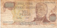 BILLET REPUBLIKA ARGENTINA MIL PESOS - Argentinien