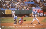 Nº 120  TARJETA DE CUBA DE LA PELOTA DEPORTE NACIONAL - Cuba