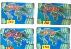 REPUBBLICA DOMINICANA - TRICOM (REMOTE)   - EFECTIVA: LOT OF 4 DIFFERENT   - USED    RIF. 1045 - Dominicaine