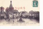 ISSOUDUN  / PLACE DES MARCHES  (sous  La Pluie)  1915 - Issoudun
