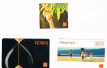 REPUBBLICA DOMINICANA - ORANGE ( GSM RECHARGE)   -  LOT OF 3 OF DIFFERENT - USED  -  RIF. 1048 - Dominicaine